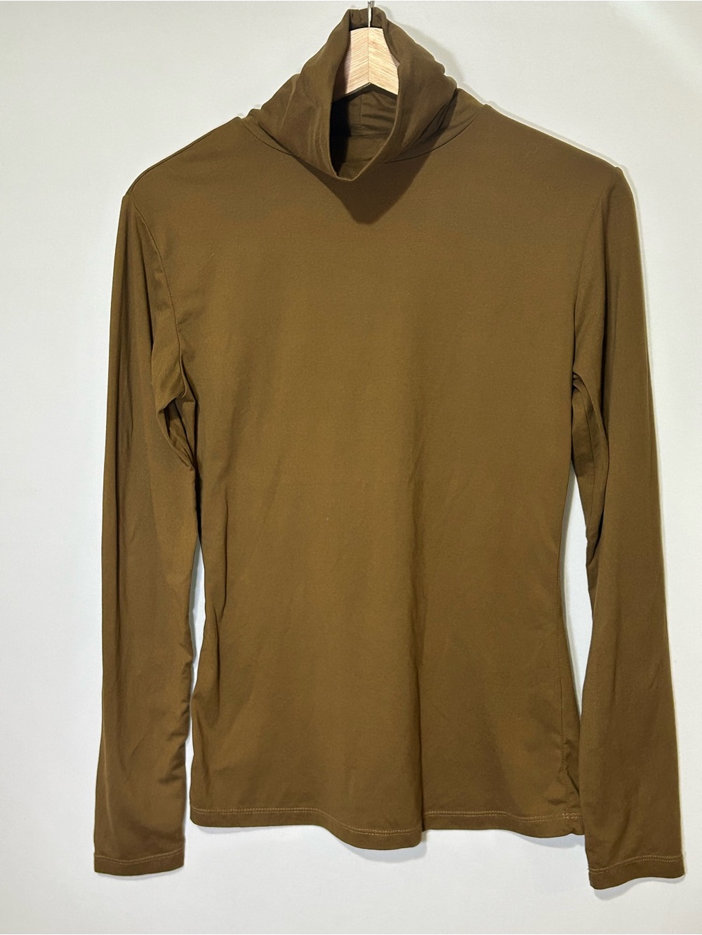 RD Style Sarah Walnut Stretch Jersey Turtleneck Top Small - Picture 2 of 7